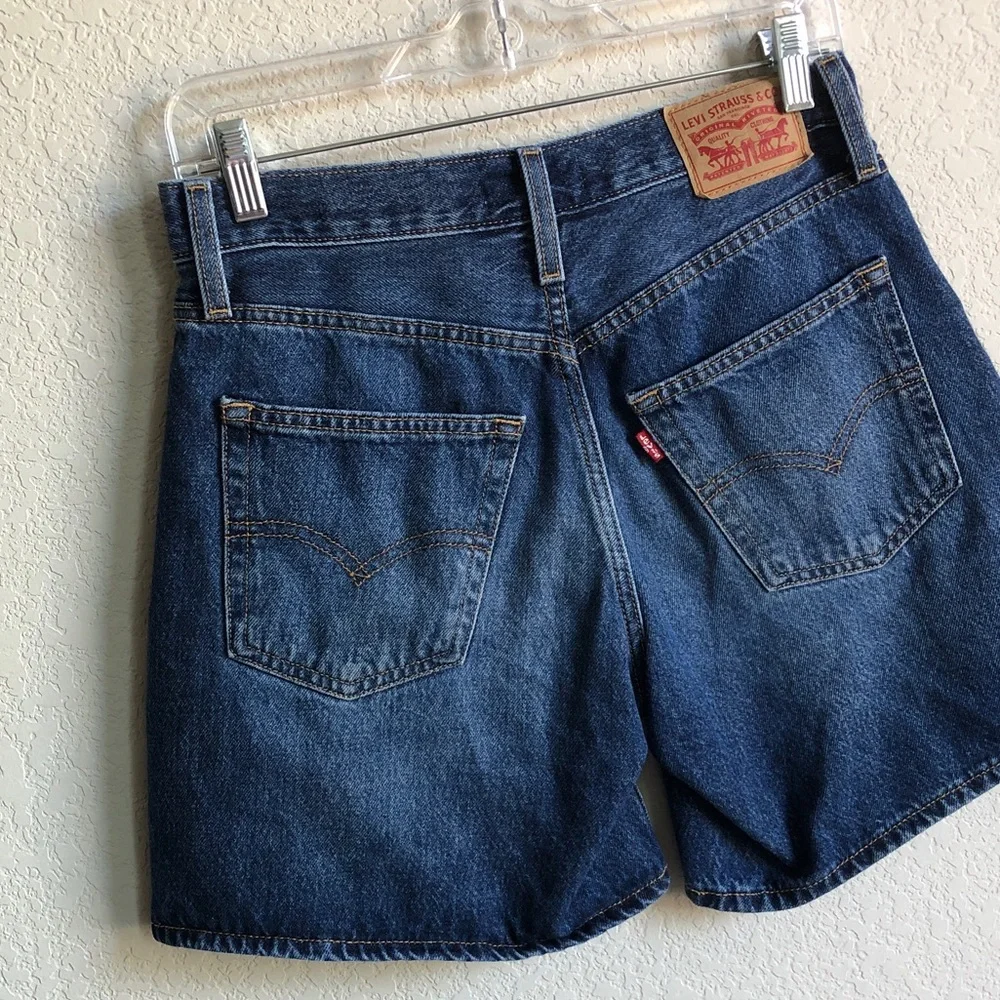 Levi’s 94 Baggy Shorts Jean Denim Dark Wash 25 100% Cotton